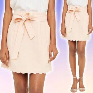 CLUB MONACO Hanne Scallop Hem Mini Skirt Sz 6